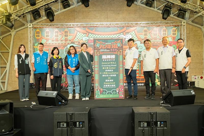 現場公布風神榜原創音樂大賽10組入圍團隊。