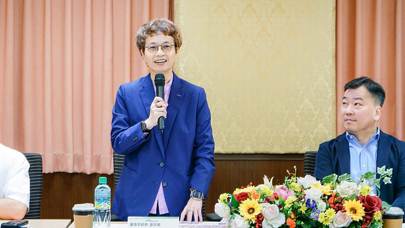 臺南市副市長趙卿惠致詞。