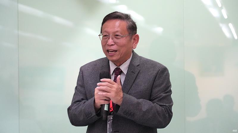 馬來西亞留臺聯總臺灣智慧農業考察團總領隊洪進興致詞。