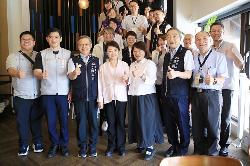 黃敏惠市長率領市府團隊赴臺中市參訪交流。