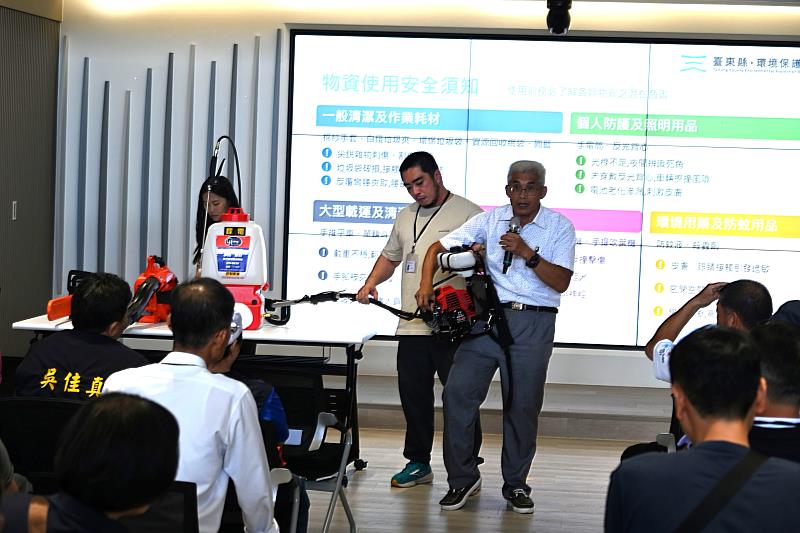 強化村里環境韌性 臺東環衛災備物資直送第一線