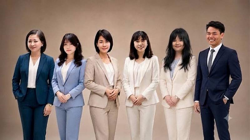 設計團隊由左至右:左1: 設計師4中文:陳靖蓉 / 長庚大學學士後護理學系左2: 設計師5中文:劉宥君 / 長榮大學護理學系左3: 設計師1中文:陳凱莉 /長榮大學護理學系左4: 設計師2中文:陳琪玲 / 中華醫事科技大學語言治療系左5: 設計師6中文:林妤蓁 / 長榮大學護理學系左6: 設計師3中文:萬軍 / 國立臺灣大學醫學院附設醫院