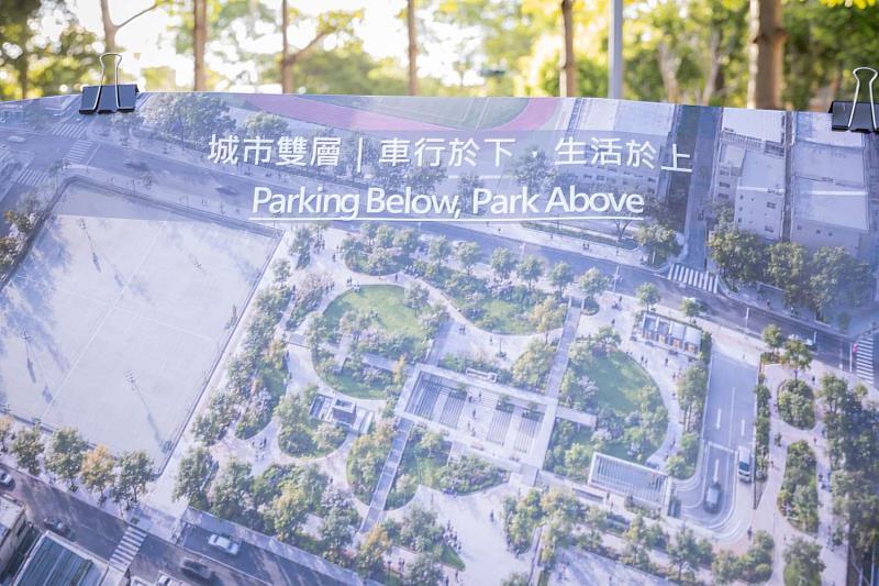 市長高虹安視察三民公園地下停車場啟動設計規劃。