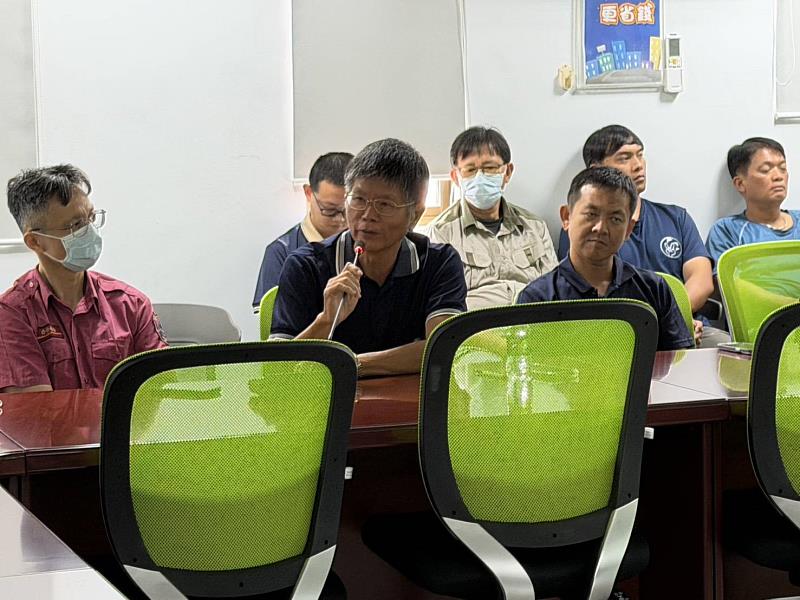臺東縣消防局大武分隊大隊長宣導,若發生火災事件可直接撥打119專線。