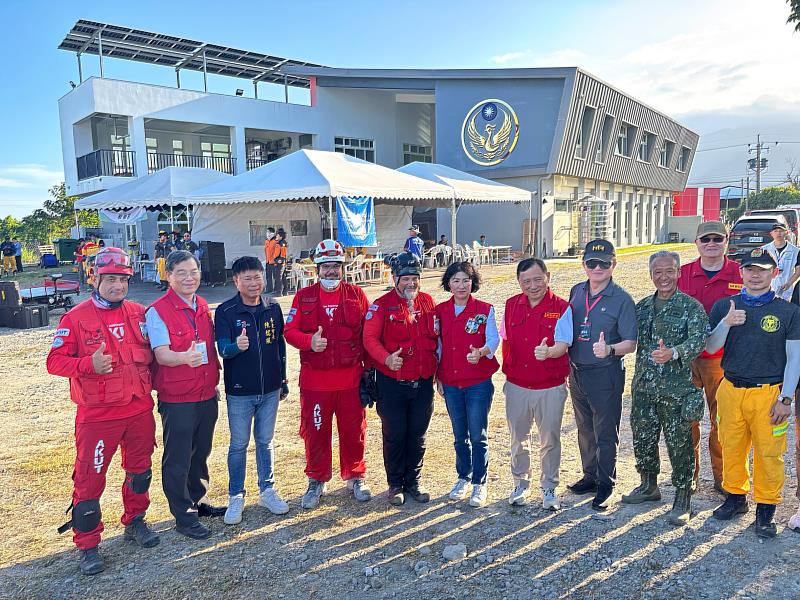 國家防災日震災演練 饒慶鈴率隊觀摩跨縣市搜救、DMAT醫療與避難收容實戰