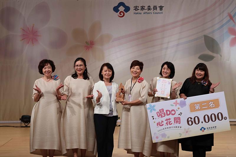 2026客家歌謠交流觀摩賽進階組-第2名「台中室內女聲合唱團」。