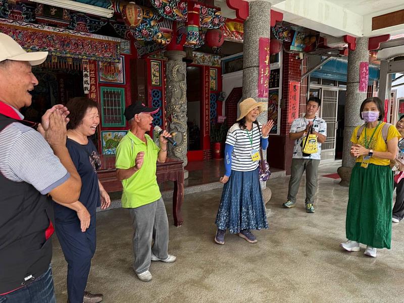 花蓮玉里春日五穀宮文化巡禮與山歌教唱。