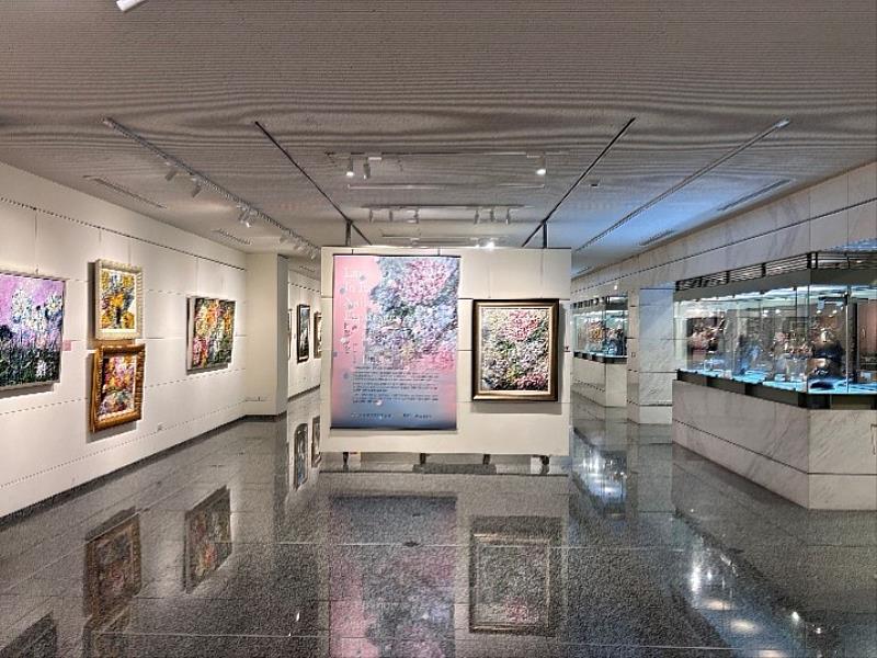展覽20件藝術家劉白雪油畫作品。（頂新和德文教基金會提供）