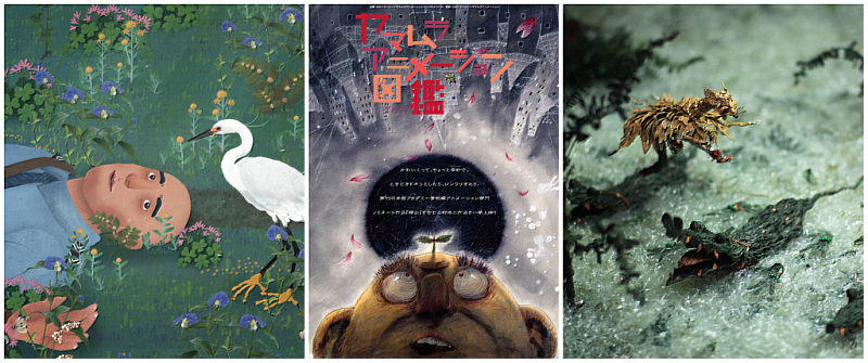 特映單元重磅呈現日臺實驗動畫焦點:(左)劉琬琳導演入圍金馬之作《鷺鷥河》、(中)日本動畫大師山村浩二入圍奧斯卡的經典代表作《頭山》,右為藝術家張徐展榮獲金馬獎最佳動畫短片的《熱帶複眼》。3位導演將接連帶來精彩放映與專題講座。