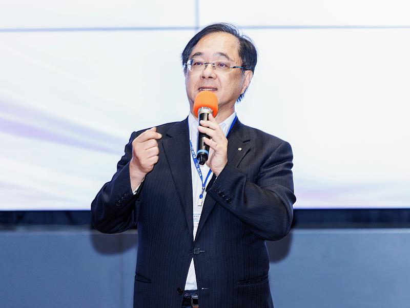 經濟部產業園區管理局臺北分局梁又文分局長致詞。（圖／淡江大學提供）