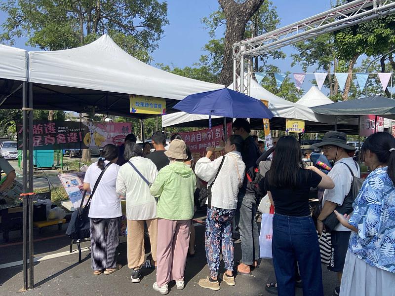 政風處「嘉有好市集」宣導反詐反賄選