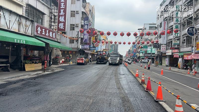 吳鳳北路配合污水工程刨鋪作業9月23、24日調整施工方式 維持車輛通行