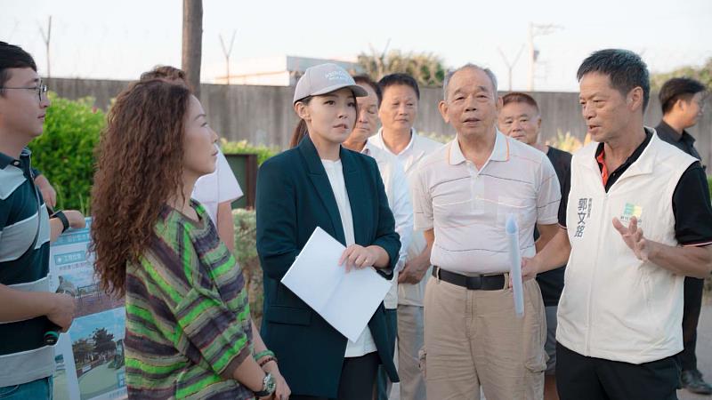 高虹安市長偕里長視察米粉寮公園，傾聽民意拍板評估再優化。