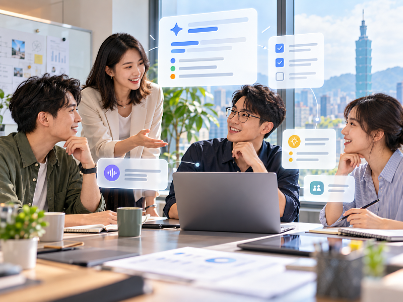 開完會還要花時間整理紀錄？現在Google Meet、Microsoft Teams、Zoom和Notta等工具，都能透過AI協助整理會議重點、產生摘要及待辦事項，讓上班族更專注於討論，減少會後整理的負擔。