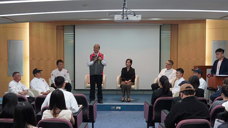 育達科技大學龍清勇校長致詞。