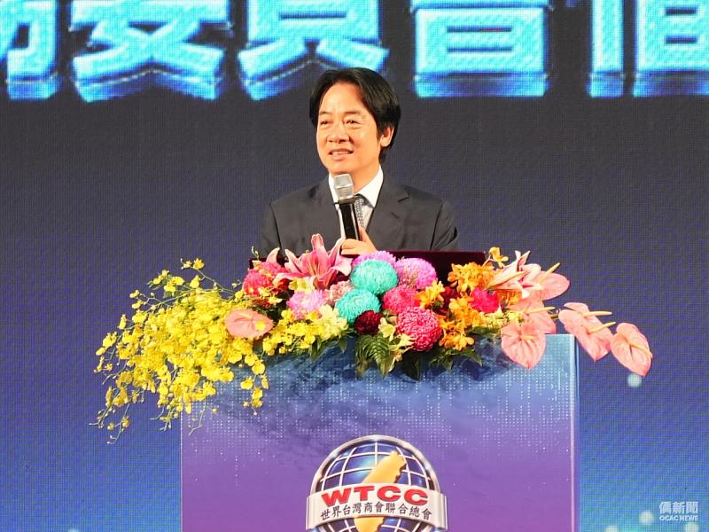 總統賴清德於晚宴致詞