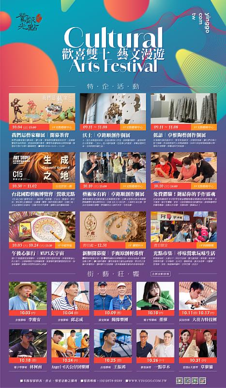 鶯歌光點美學館十月推出展覽、藝術家導覽與手作體驗,並以週末活動邀請民眾走進鶯歌,在藝術與日常之間放慢腳步