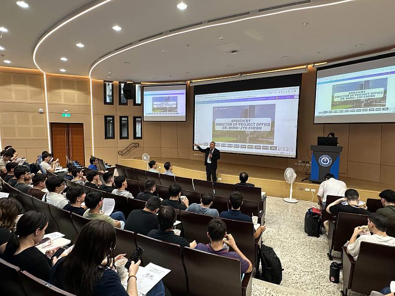 臺科大工程學院院長暨臺巴計畫辦公室主任陳明志鼓勵同學臺科大各項教學與學習資源，充實在臺交換經驗。