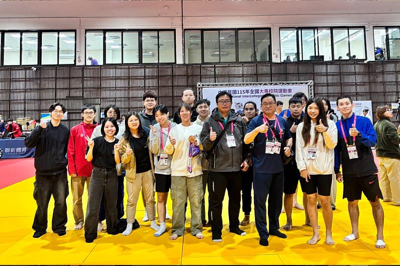 高科大柔道社參加115年全大運校隊合影。