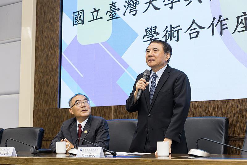 許泰文校長表示，海大與臺大將將推動跨校選課與學分共修。