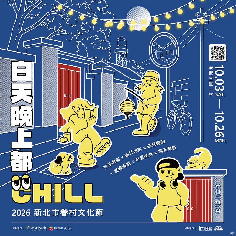 2026新北市眷村文化節 白天晚上都CHILL(圖片由新北市政府文化局提供示意)