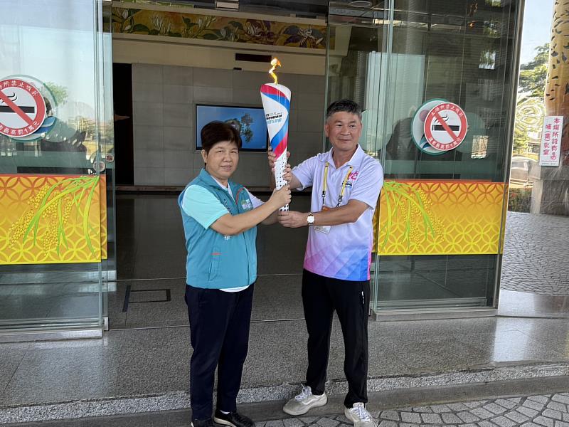 115年全民運動會聖火抵達嘉義縣