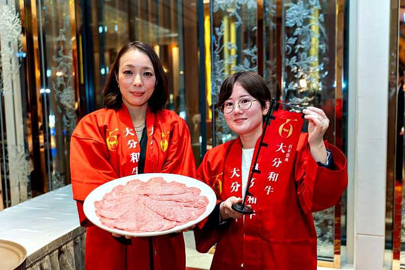 大分和牛生產者於現場介紹飼養理念與品牌特色,讓台灣來賓深入認識大分代表性食材。