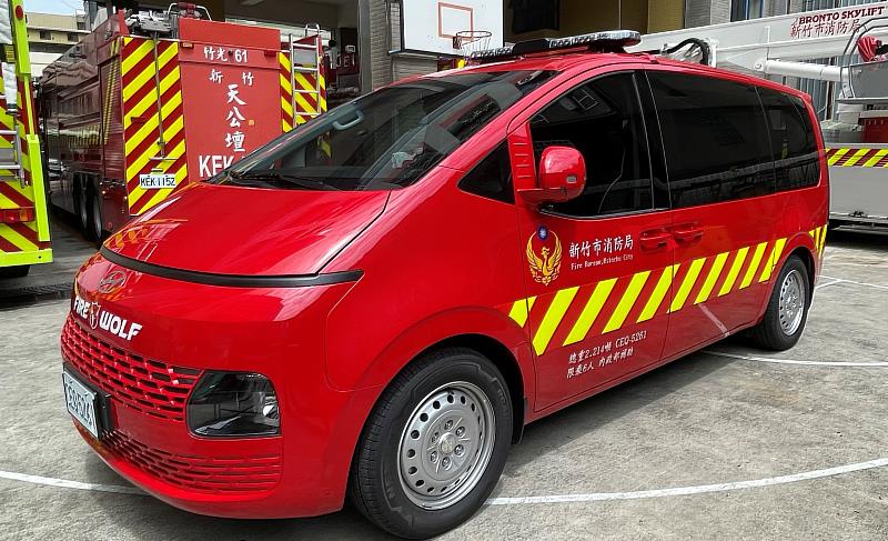 新竹市消防局以總經費400萬元建置火災現場勘察車。