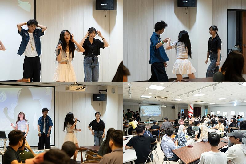 五、國際學生帶來歌舞等多元表演,與現場師生分享不同文化的活力與特色。