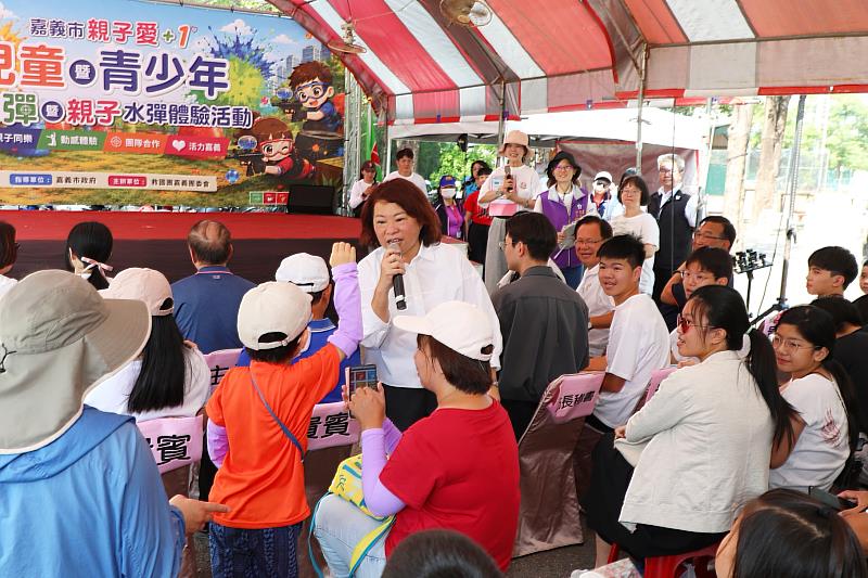 黃敏惠市長出席活動,並透過問答讓大小朋友們更了解《兒童權利公約》。