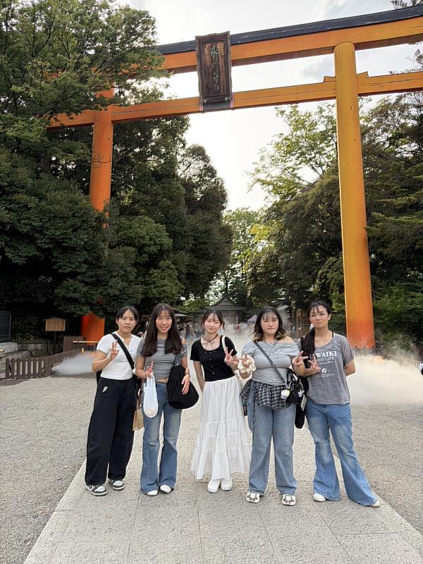 實習之餘同學也透過旅遊體驗日本文化。