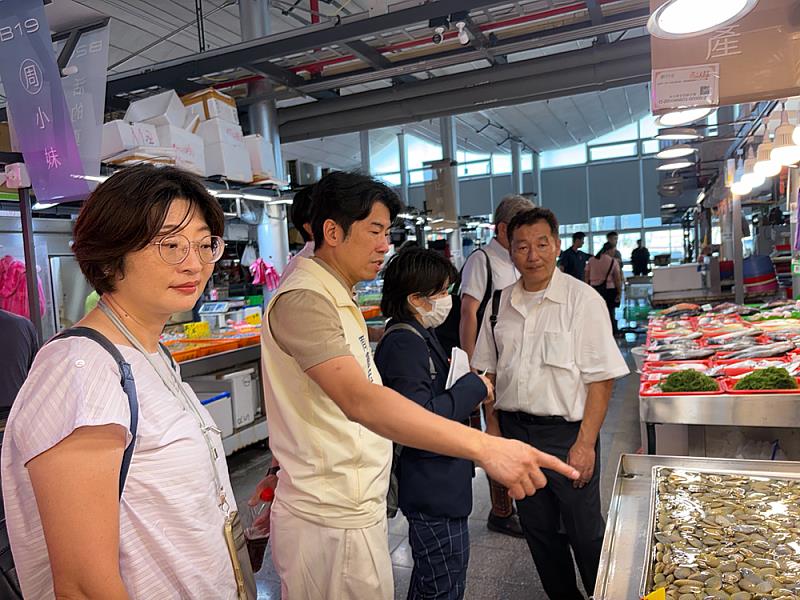 日本廣島市政府、廣島魚市場株式會社考察新竹漁港,深化台日產業交流。