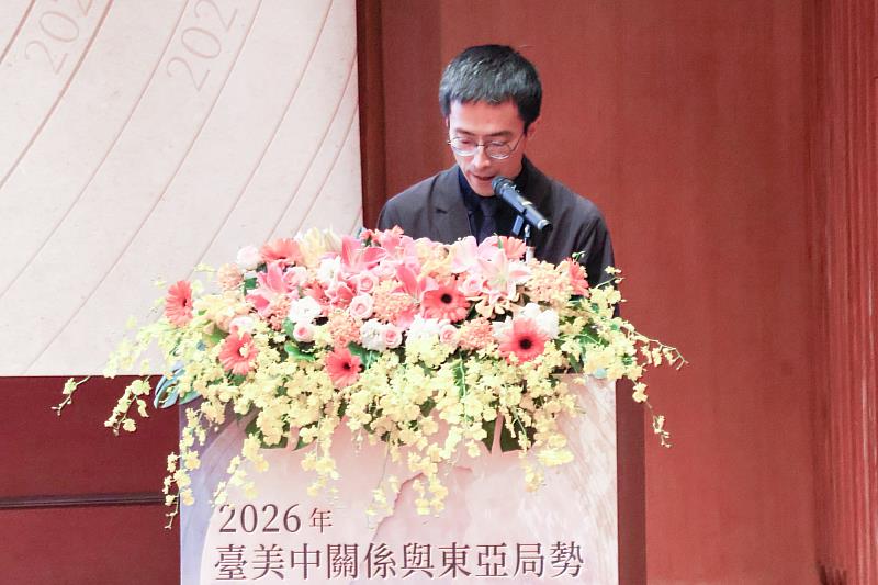 臺師大東亞系林昌平系主任致詞。