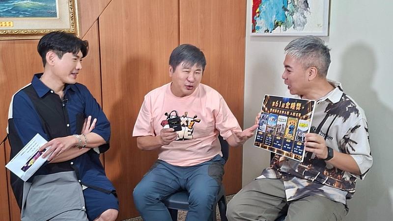 胡瓜錄製《娛樂超skr》期間接受專訪,分享挑戰客語實境節目《胡來旅行社》的拍攝趣事與金鐘入圍心情。