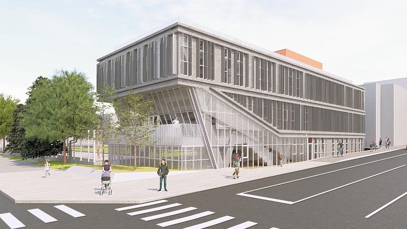 培英國中老舊校舍拆除重建工程-新D棟摸擬圖