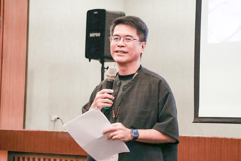 臺師大圖書館李志宏館長引言。