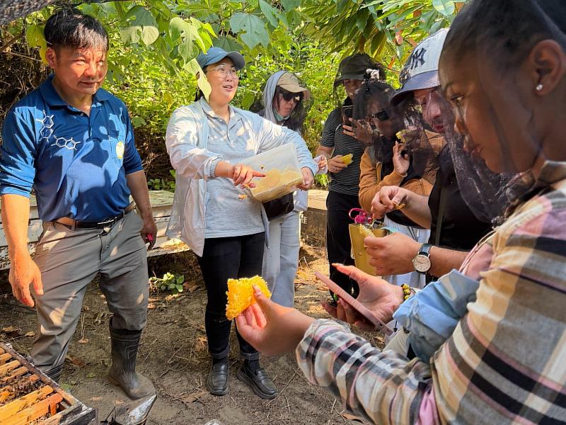 屏科大國際生走進嘉義智慧蜂場 驚見科技「蜂」管理
