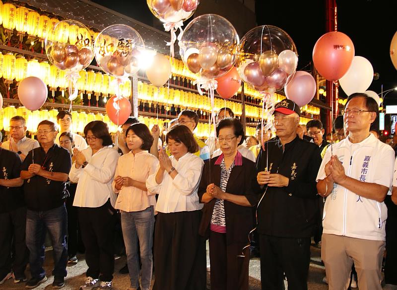 嘉義天后宮「行百里心香路」起駕 黃敏惠市長祈求市運昌隆、人民安康