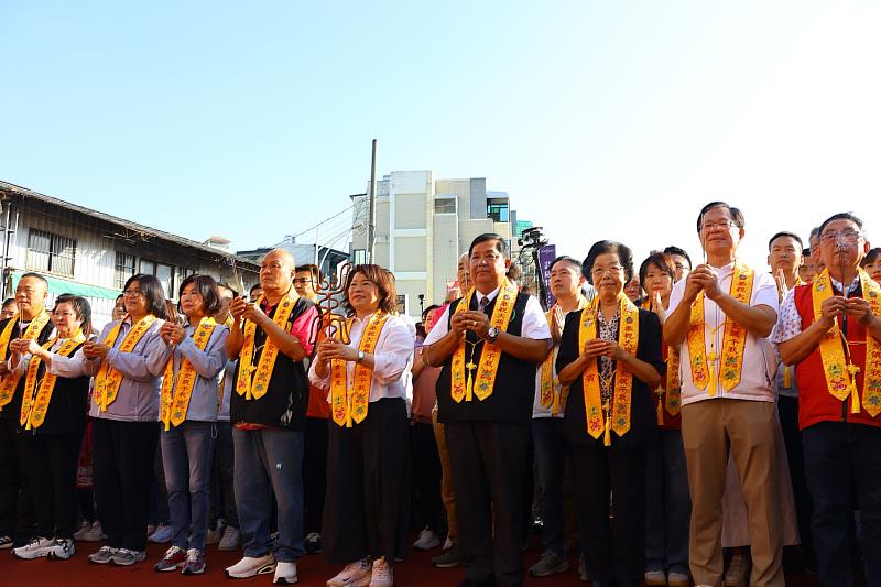 黃敏惠市長擔任主祭 祈求媽祖護佑城市