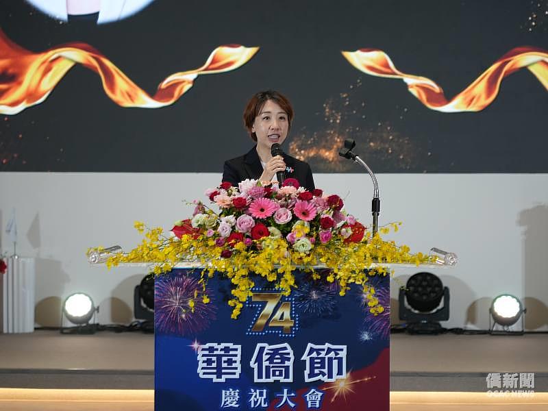 僑務委員會代理委員長李姸慧致詞。