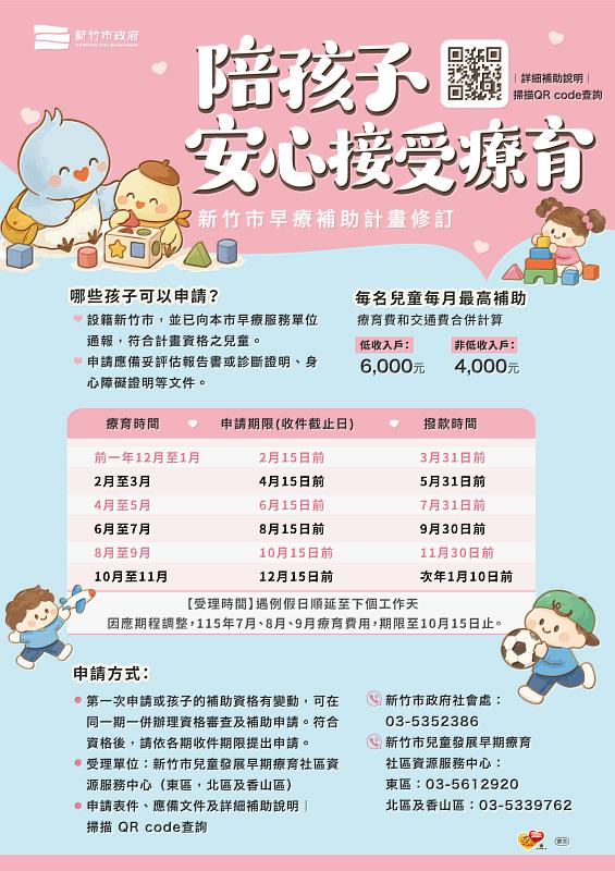 新竹市早療補助計畫修訂EDM