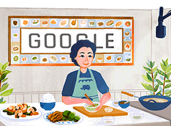 今天的Google首頁是烹飪大師傅培梅