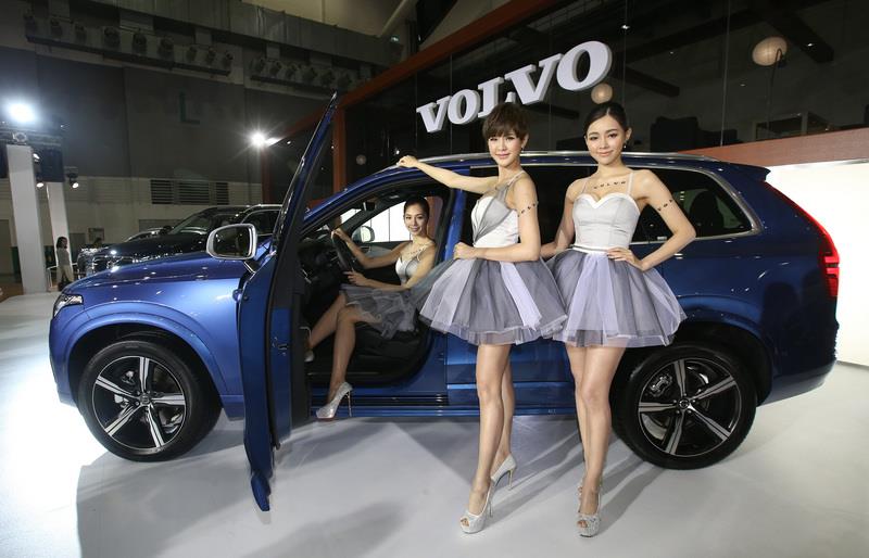 國際富豪汽車VOLVO主打The All-New Volvo XC90 R-Design車款。中央社記者張新偉攝