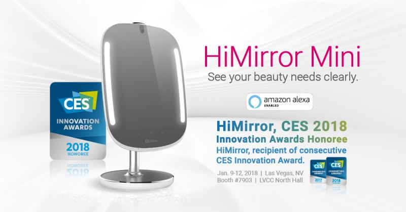  美妝革命新趨勢 HiMirror Mini獲CES 創新產品獎殊榮