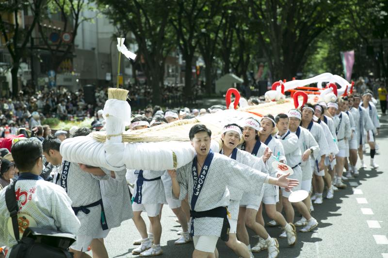 福島草鞋祭(東北羈絆祭) 照片提供：東北羈絆祭實行委員會