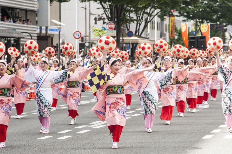 山形花笠祭(東北羈絆祭) 照片提供：東北羈絆祭實行委員會