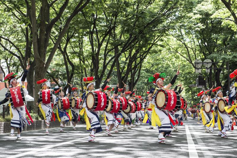盛岡三颯舞(東北羈絆祭) 照片提供：東北羈絆祭實行委員會