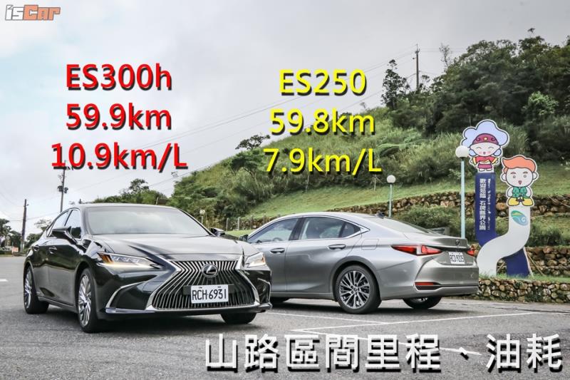 直上油電旗艦 Lexus ES300h v.s. ES250 百公里油耗實測