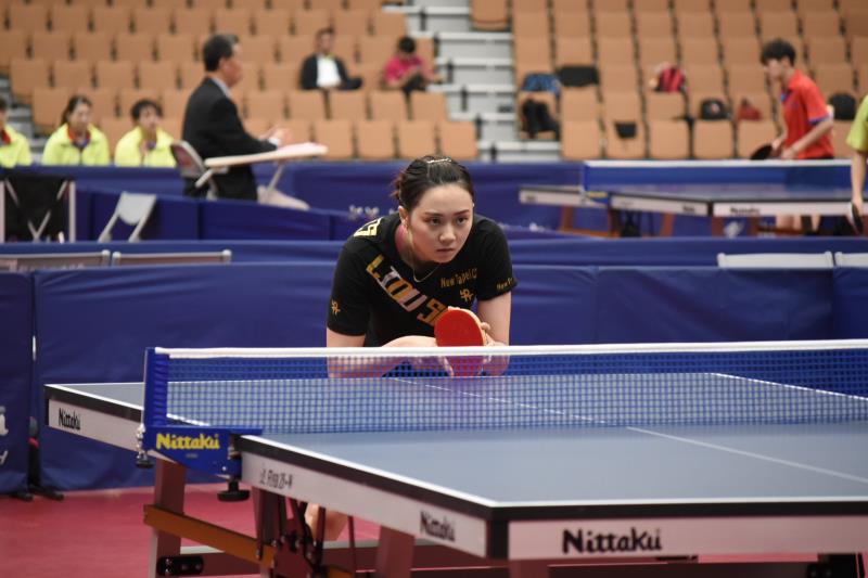 女子組首戰A組陳思羽、鄭先知領軍新北力克苗栗、高雄。圖為鄭先知。桃園市政府提供。