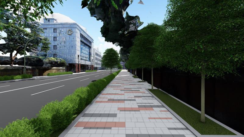 「板橋府中美學示範基地」計畫示意圖。